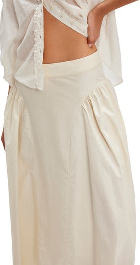 Katia Cotton Poplin Maxi Skirt