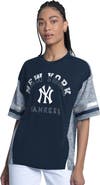 G-III 4HER BY CARL BANKS Women's G-III 4Her by Carl Banks Navy New York Yankees Off-Season Oversized Top