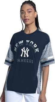 G-III 4HER BY CARL BANKS Women's G-III 4Her by Carl Banks Navy New York Yankees Off-Season Oversized Top