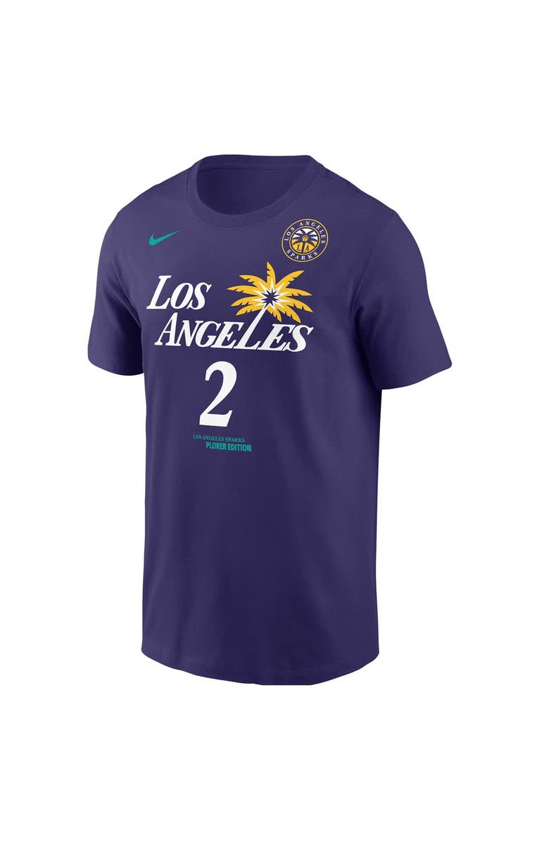 Nike Men's Nike Rickea Jackson Purple Los Angeles Sparks Explorer Edition Name & Number T-Shirt, Alternate, color, Purple