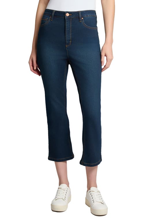 Jones New York High Waist Crop Kick Flare Jeans