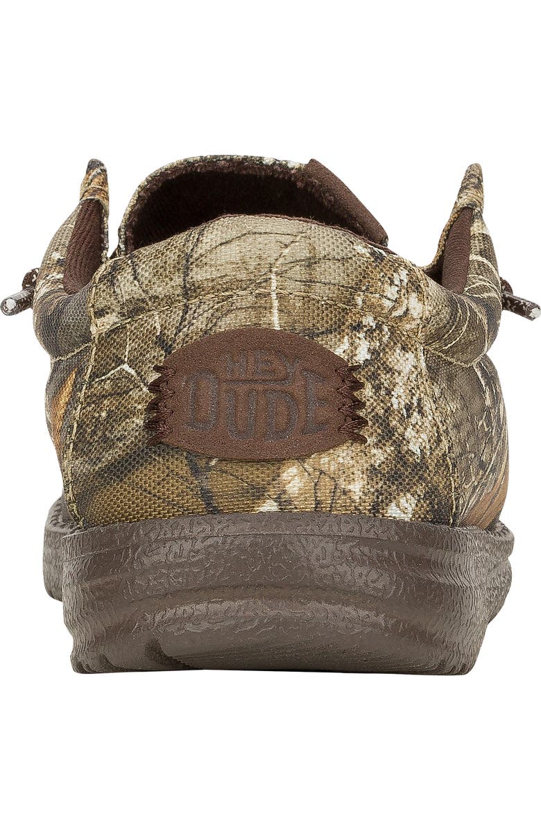 Hey Dude Kids' Wally Realtree Edge Slip-On, Alternate, color, Brown/ Natural