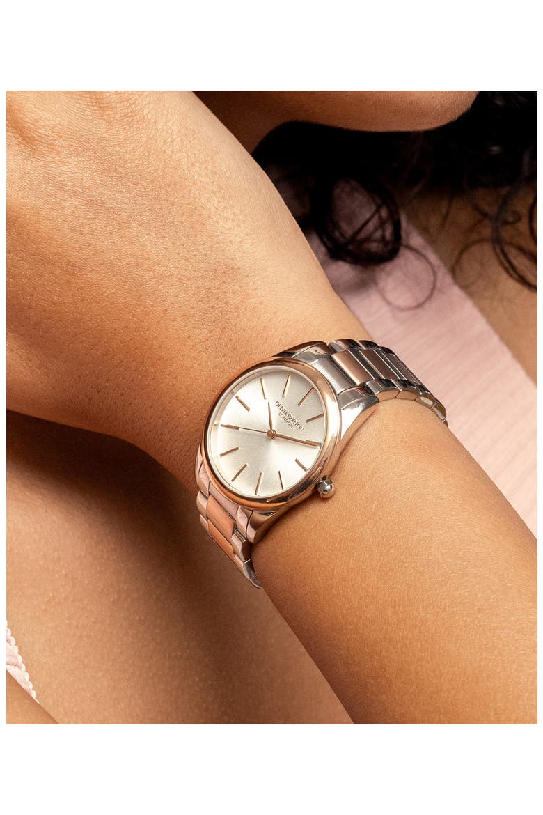 Intensity Two-Tone Bracelet Watch, 34mm, Main, color, IVORY