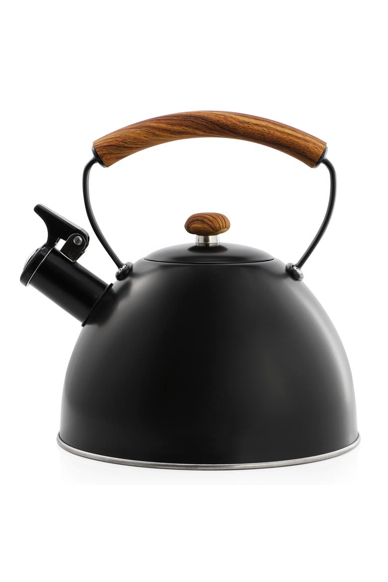 3.2 Quart Whistling Tea Kettle, Alternate, color, Matte Black