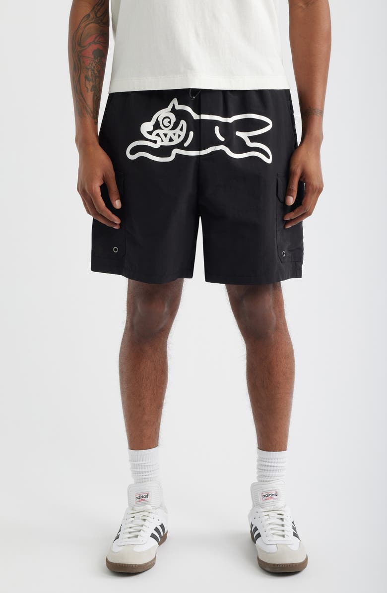 ICECREAM Breeze Cargo Shorts, Main, color, Black