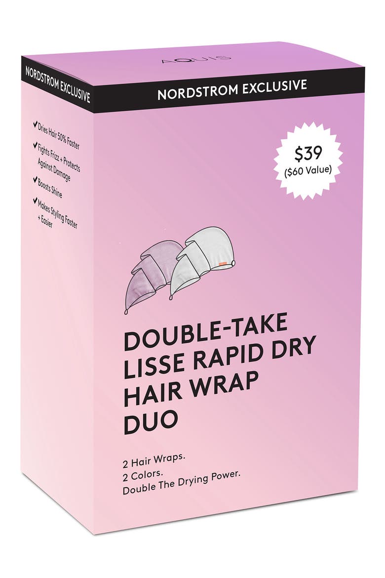 Rapid Dry Lisse Hair Wrap Towel Set $60 Value, Alternate, color, NO COLOR