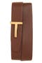 T Icon Reversible Soft Grain Leather Belt