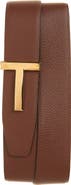 TOM FORD T Icon Reversible Soft Grain Leather Belt