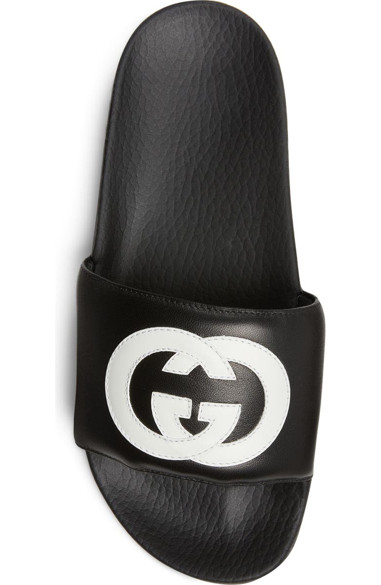 Gucci Pursuit Logo Slide Sandal, Alternate, color,