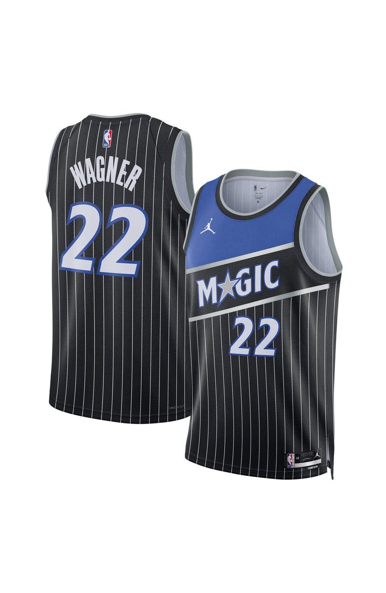 Jordan Brand Unisex Jordan Brand Franz Wagner Black Orlando Magic Swingman Jersey - Statement Edition, Main, color, Black