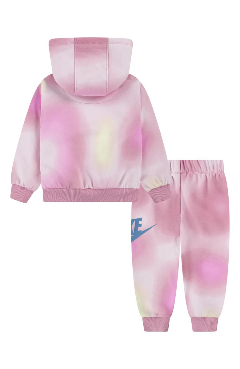 Nike Kids' Swoosh Graphic Hoodie & Joggers, Alternate, color, Magic Flamingo