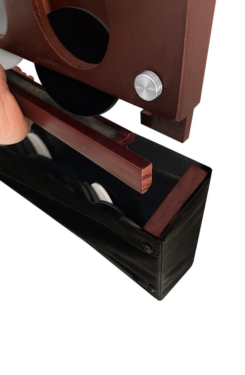 Swooc Games Wall Mounted Giant 4 In A Row Game, Alternate, color, Brown