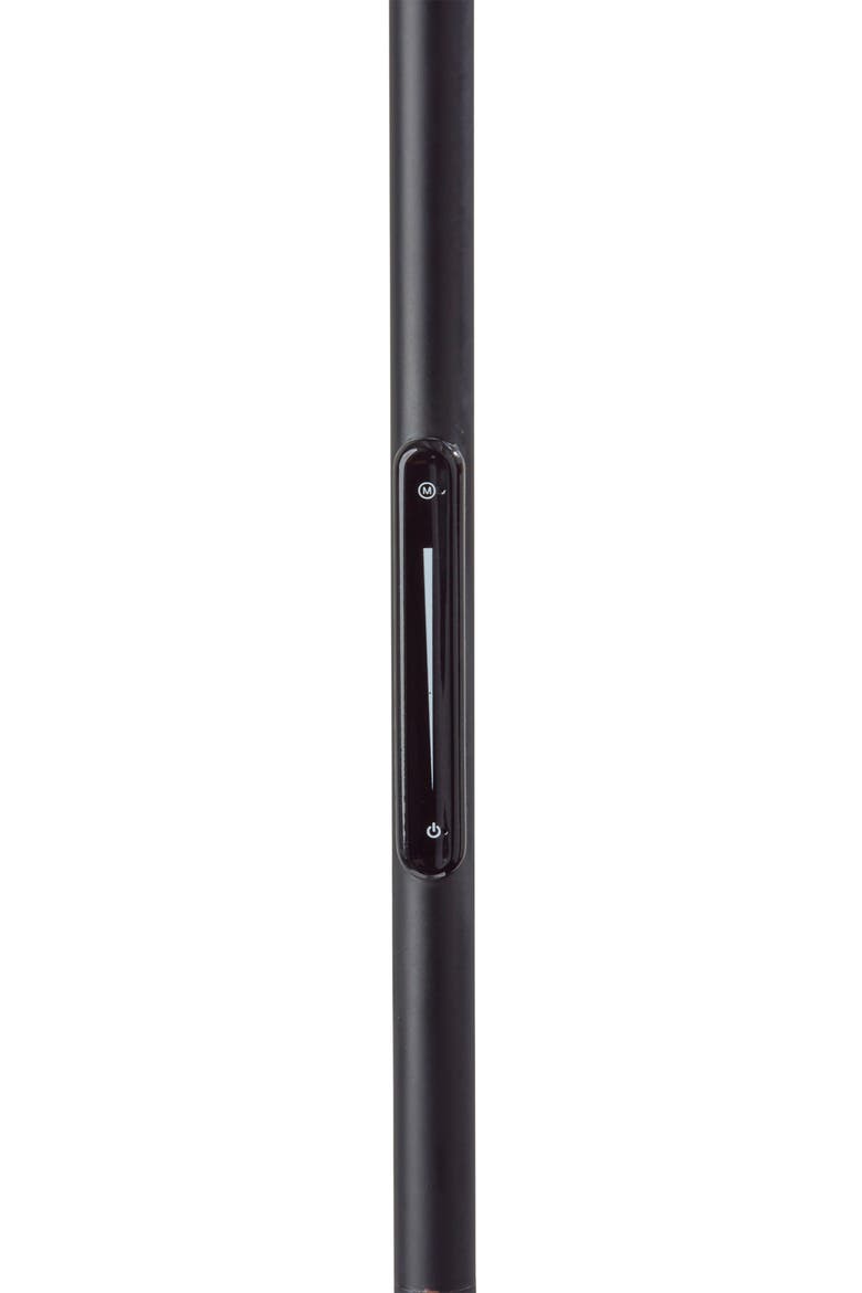 Cullen LED Arc Floor Lamp, Alternate, color, BLACK