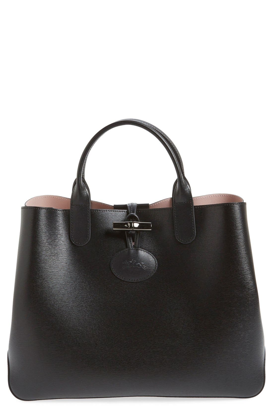 Longchamp 'Roseau' Reversible Tote, Main, color, 