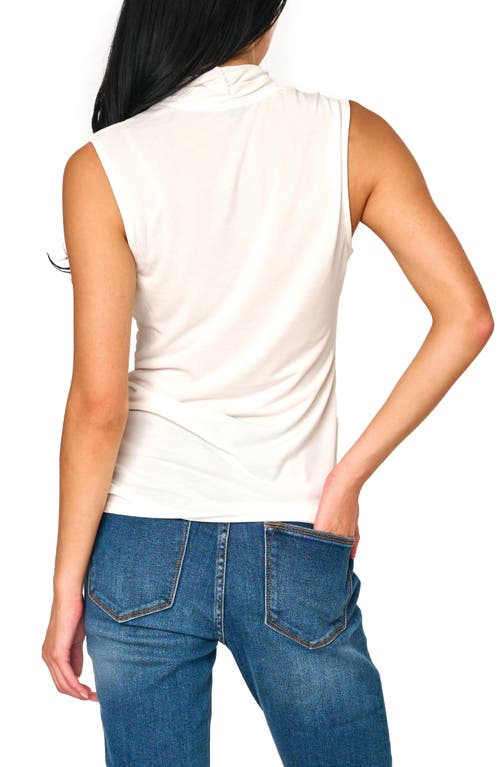 Gibsonlook Side Cinch Wrap Tank In White