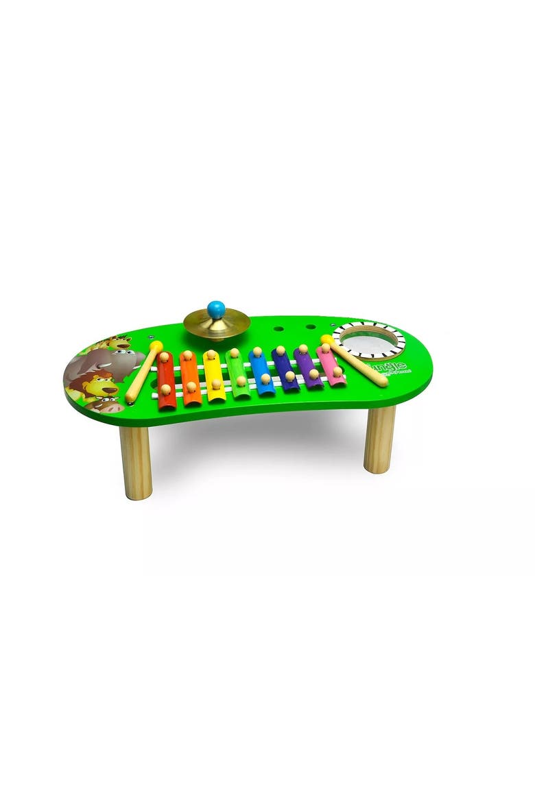 Jungle in my Room Percussion Table Music Toy, Alternate, color, Multicolored