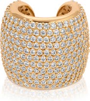 Ettika Pavé Cubic Zirconia Statement Chunky Ear Cuff