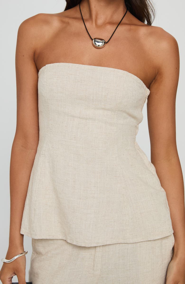 Princess Polly Esidora Strapless Top, Alternate, color, Natural