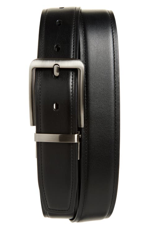 Embossed Border Buckle Belt