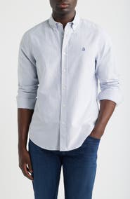 Nordstrom Sailboat Emblem Cotton Button-Down Oxford Shirt