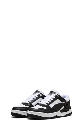 Puma Kids' Rebound Retro Low Top Sneaker In Black