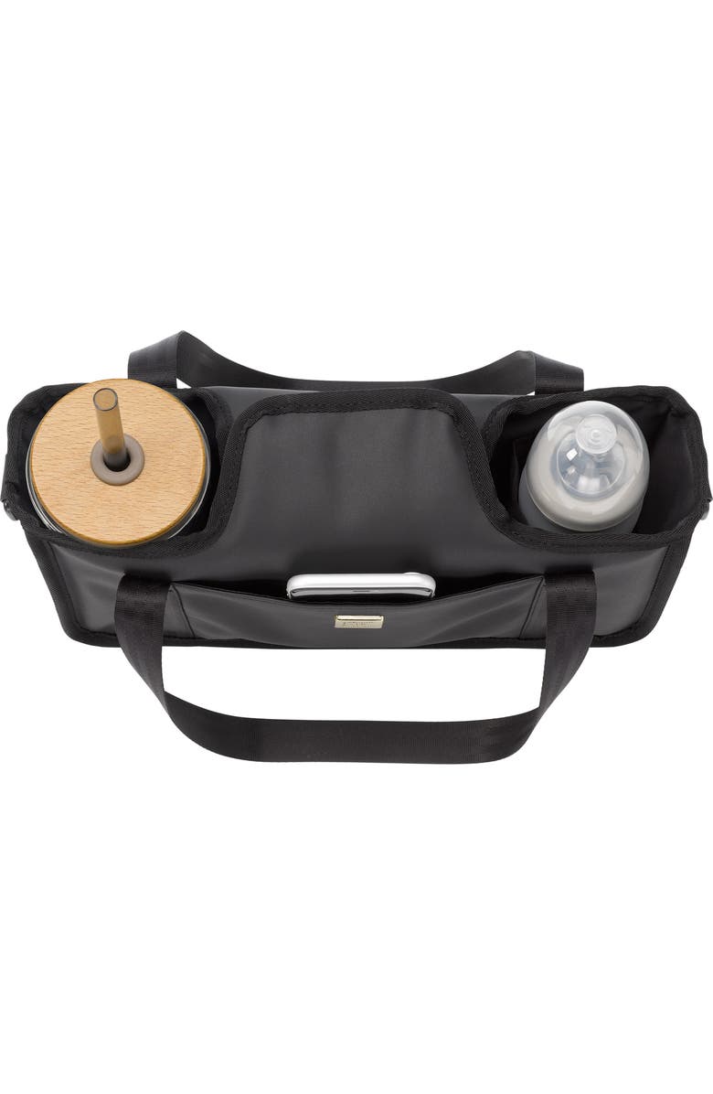 Petunia Pickle Bottom Wander Stroller Caddy, Alternate, color, Black Matte Leatherette
