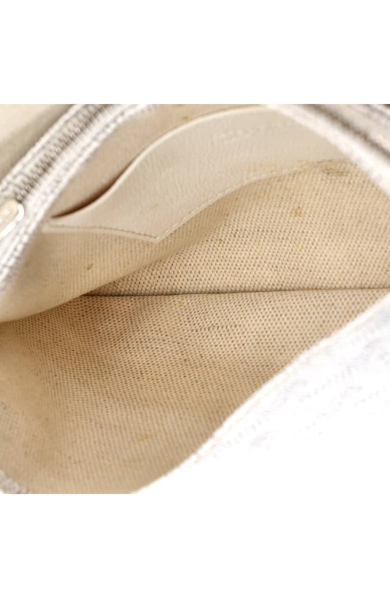 Pre-Owned Goyard Plumet Clutch Wallet Coated Canvas, Alternate, color, White