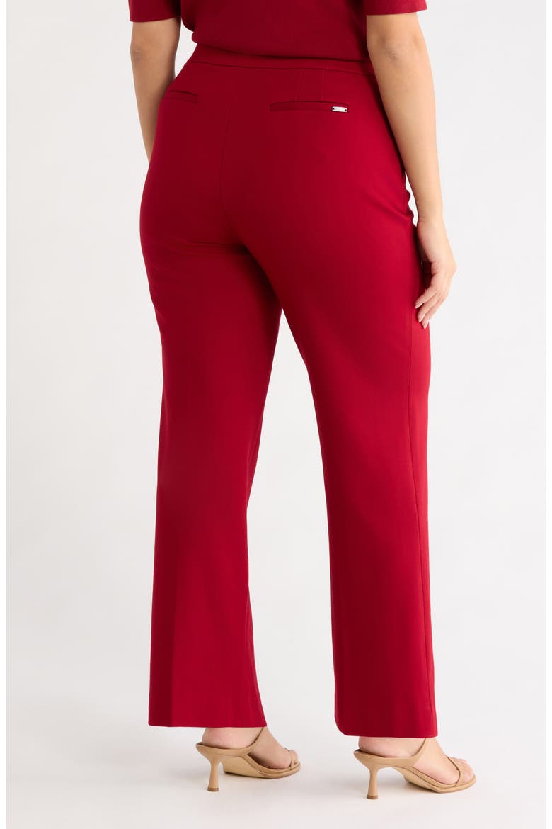 Pull-On Straight Leg Trousers, Alternate, color, TITIAN RED