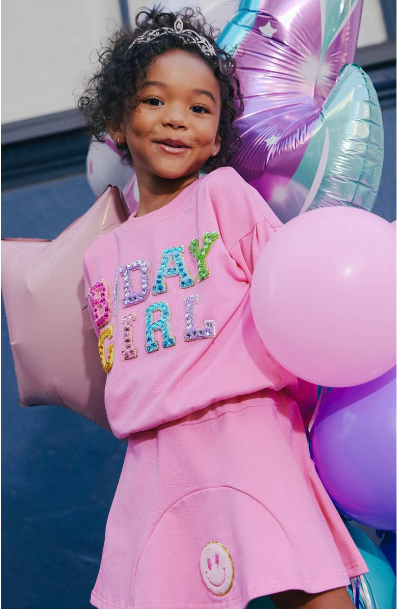 Lola + The Boys Crystal Gem Birthday Girl Set, Alternate, color, Pink