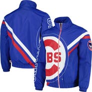 Mitchell & Ness Men's Mitchell & Ness Royal Chicago Cubs Exploded Logo Warm Up Full-Zip Jacket