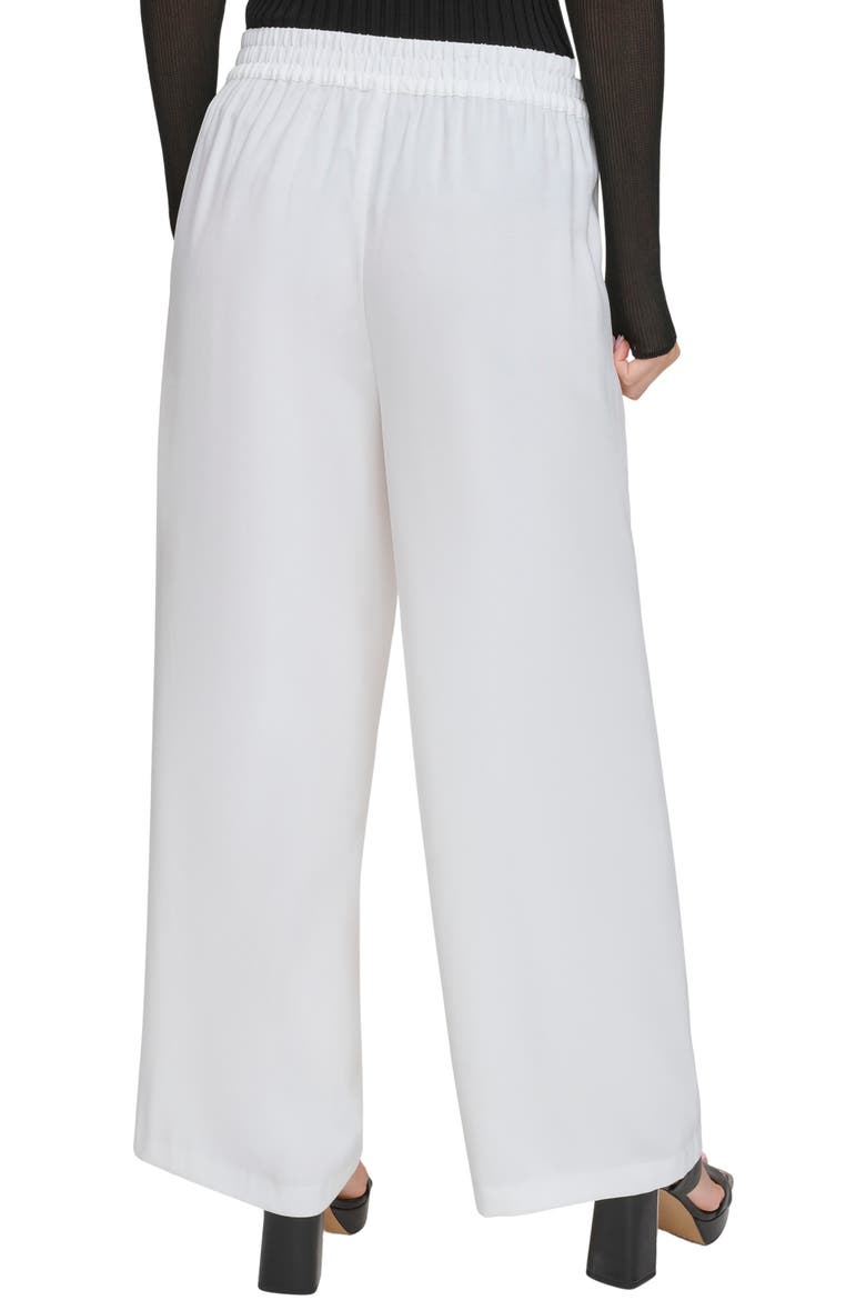 Stretch Twill Wide Leg Pants, Alternate, color, IVORY