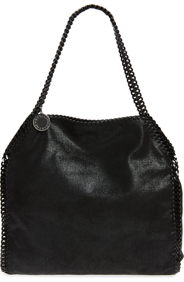 Stella McCartney Small Falabella Shaggy Deer Faux Leather Tote, Main, color,