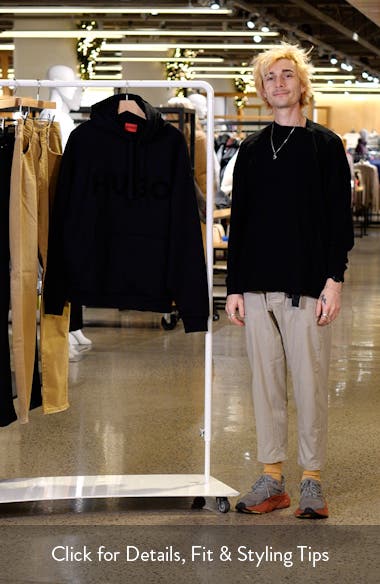 HUGO Ditchle Oversize Logo Graphic Hoodie (Men) | Nordstrom