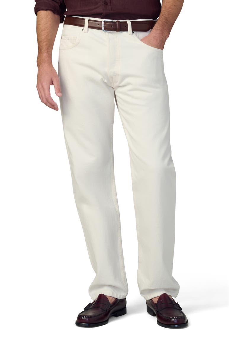 The Relaxed Straight Leg Jeans, Main, color, ECRU