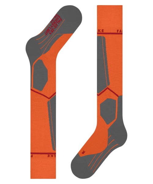 Falke Sk4 Advanced Compression Light Ski Socks In Orange