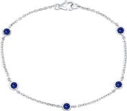 SIMONA Bezel Set Gemstone Bracelet