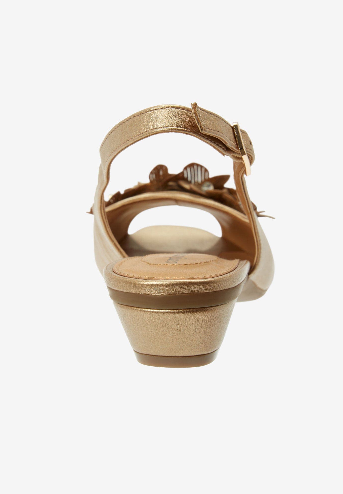 The Rider Leather-Like Slingback, Alternate, color, GOLD