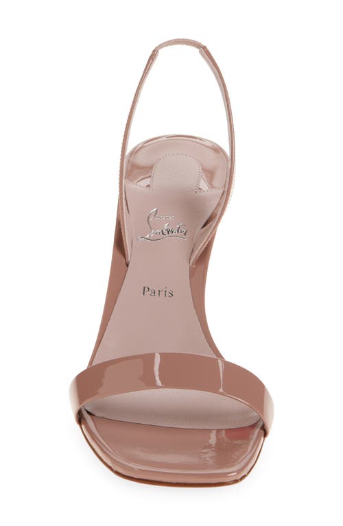 Christian Louboutin Condora Patent Leather Slingback Sandal In Vintage Rose