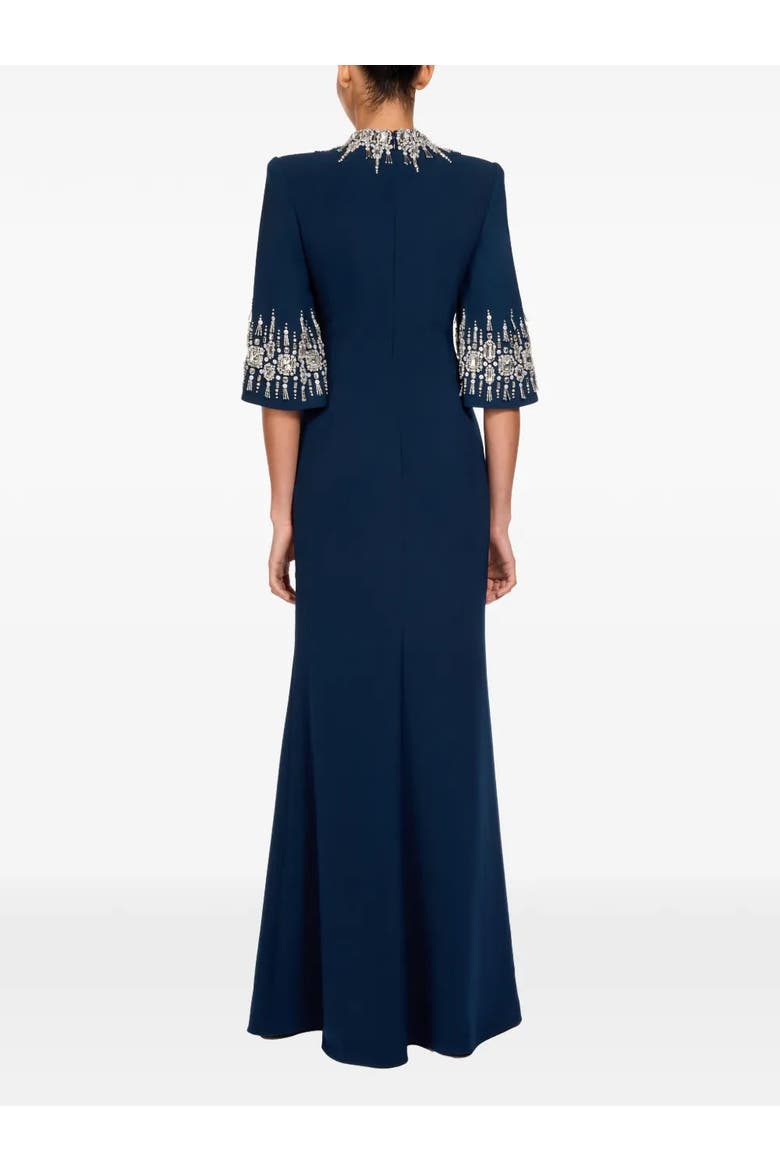 Ilana Embellished Maxi Dress, Alternate, color, Blackthorne Blue