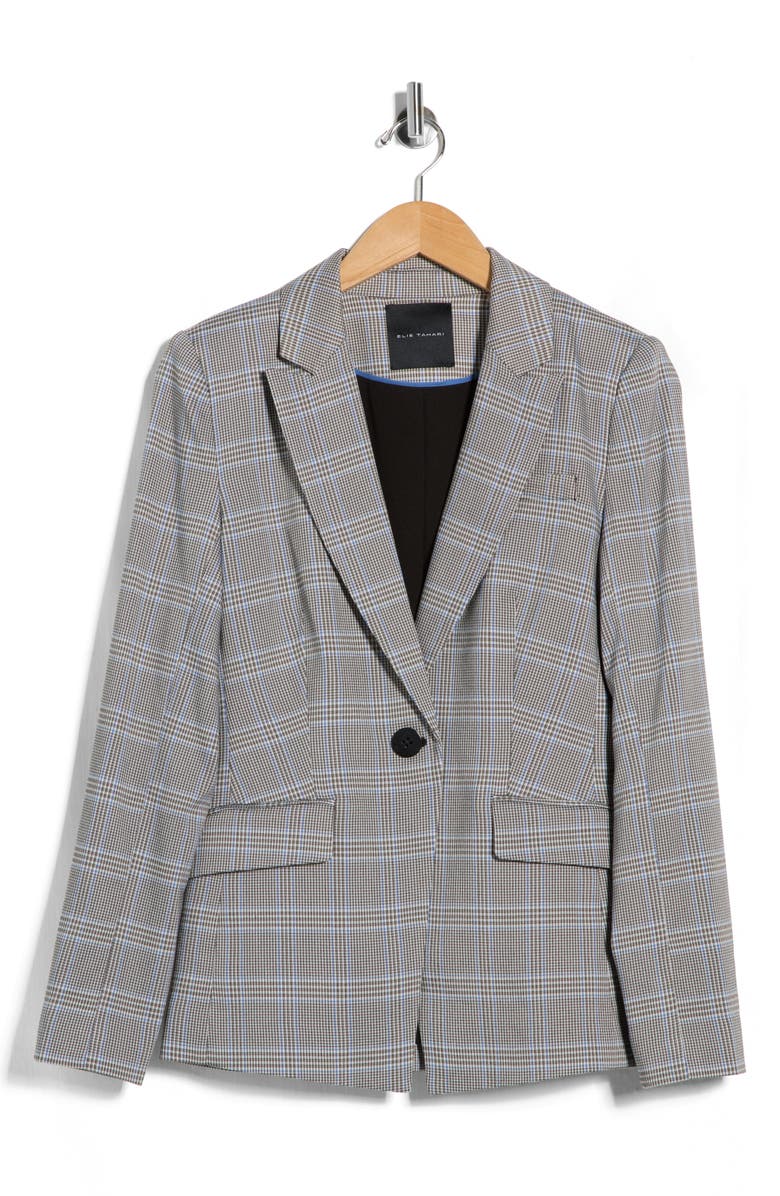 Elie Tahari The Kensington Plaid Blazer, Alternate, color, Kensington Plaid