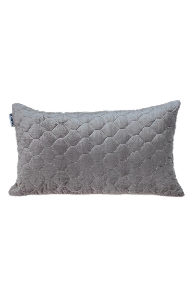 PARKLAND COLLECTION Bazyli Quilted Throw Pillow, Main, color, Taupe