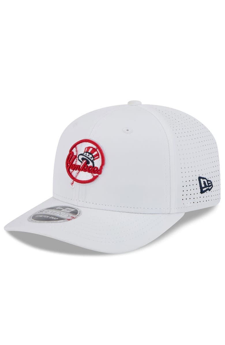 New Era Men's New Era  White New York Yankees 2025 Spring Training 9SEVENTY COOLERA Stretch-Snap Hat, Main, color, 