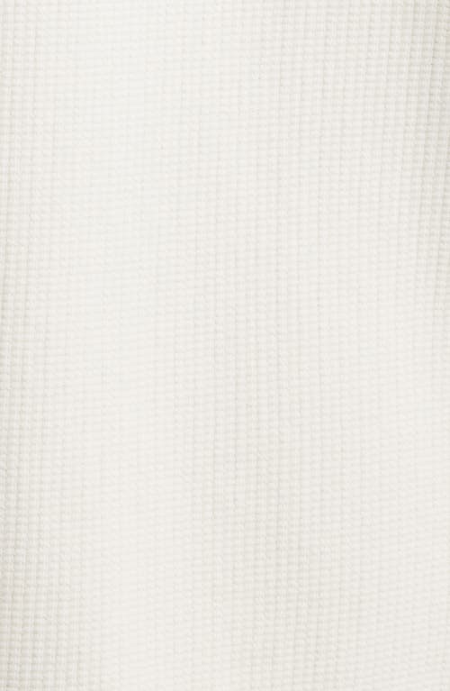 Frame Waffle Textured Button-up Shirt In White