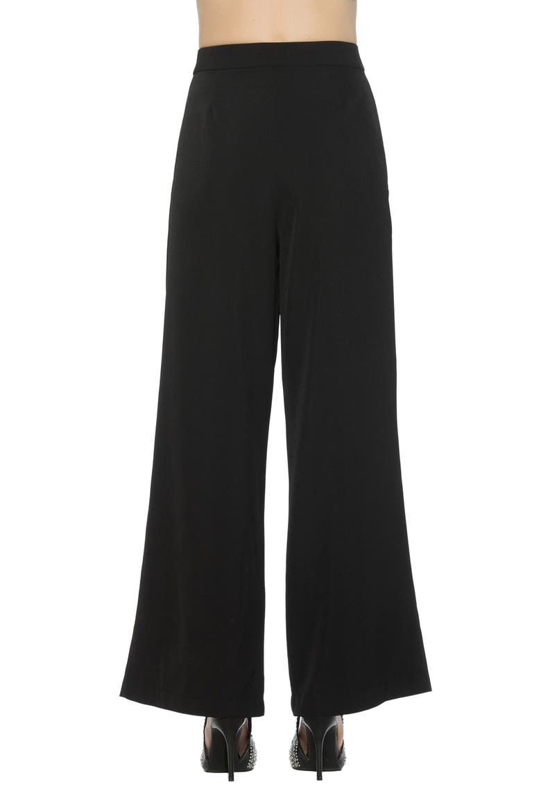 Arlo Pleated Wide Leg Pants, Alternate, color, BLACK