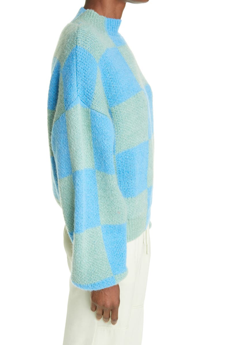 Stine Goya Adonis Checkerboard Balloon Sleeve Sweater, Alternate, color,