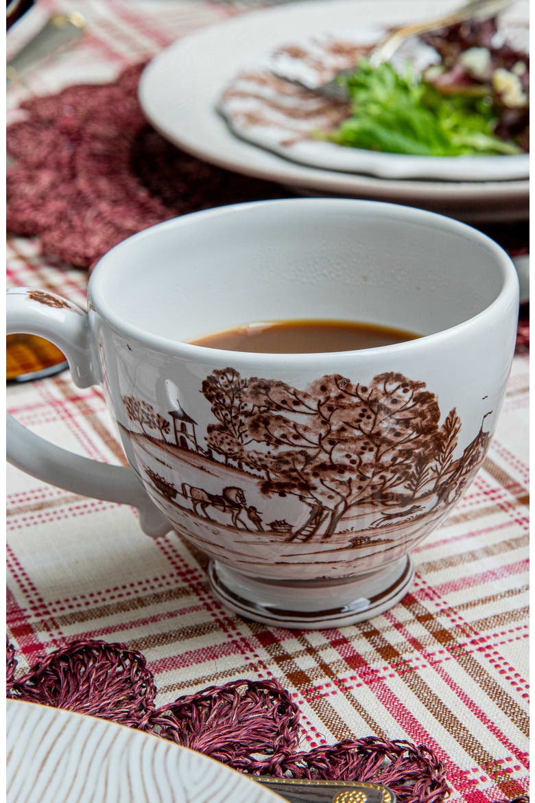 Country Estate Harvest Breakfast Cup, Alternate, color, SEPIA