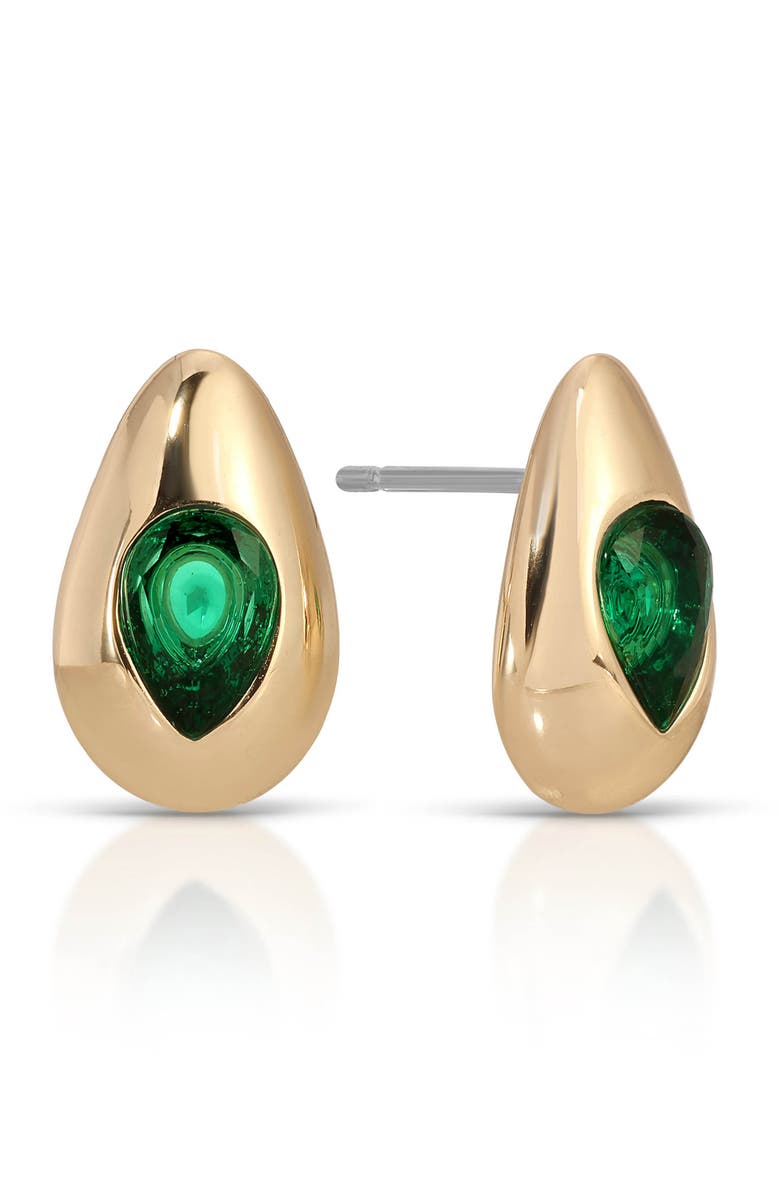 Ettika Glowing Teardrop Cubic Zirconia Stud Earrings, Alternate, color,