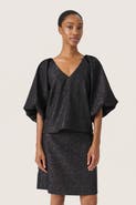 Soaked in Luxury SLCahlina V-neck Balloon Sleeves Blouse