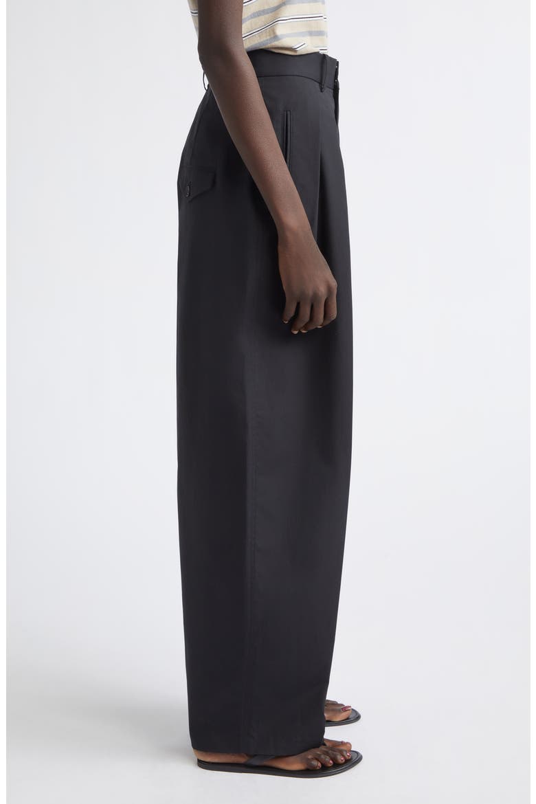 Joel Pleated Trousers, Alternate, color, BLACK
