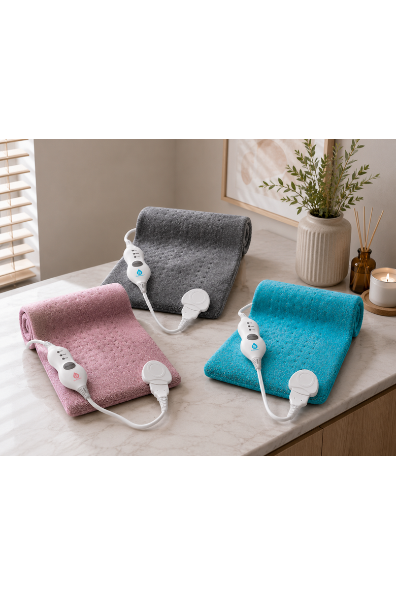 Comfort Trio Heating Pad Set Teal, Pink & Gray, Alternate, color, Multicolor